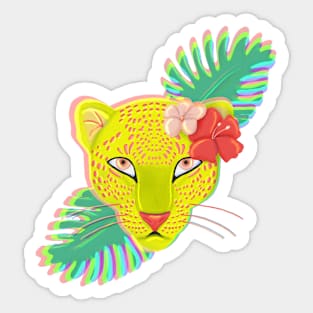 Rainbow jaguar Sticker